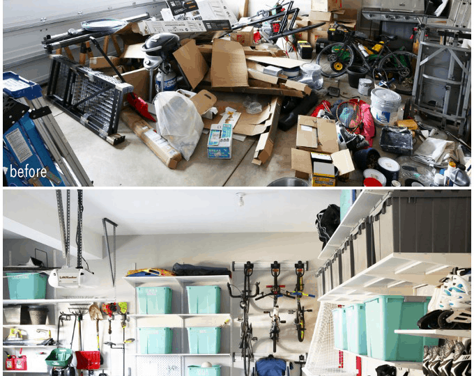 Messy Garage Tools - Create Zones for Faster Access