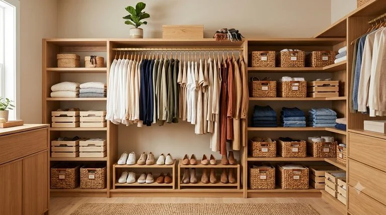 Crowded Closet Shelves - Create Room With Better Organization