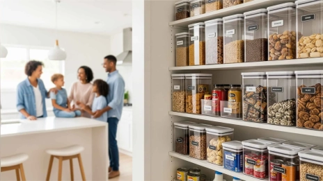 Messy Pantry Containers - Label Food for Faster Access